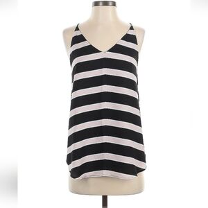 LOFT Elegant Black and Cream Blouse